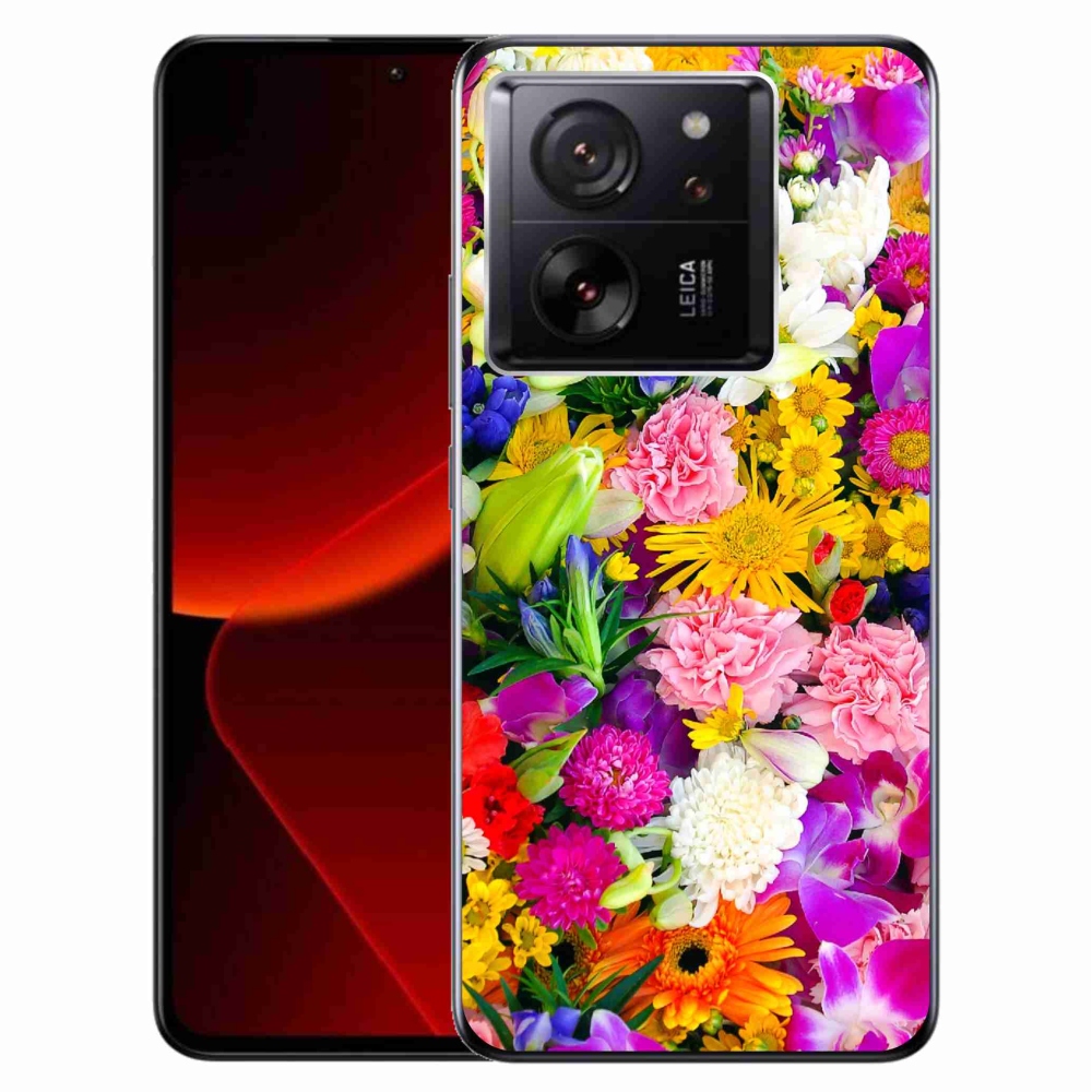 Gelový kryt mmCase na Xiaomi 13T/13T Pro - květiny 12