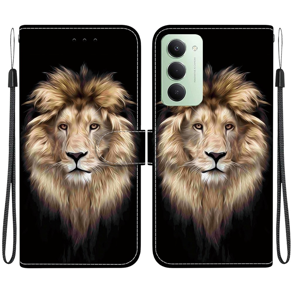 Versatile knížkové pouzdro na Xiaomi Redmi 15 4G (171mm) - lev