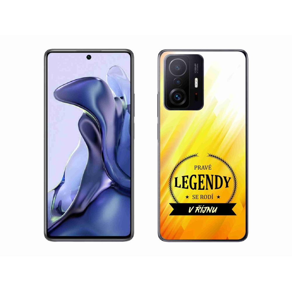 Gelový kryt mmCase na Xiaomi 11T Pro - legendy v říjnu žluté pozadí