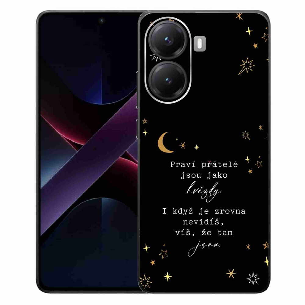 Gelový kryt mmCase na Xiaomi Poco X7 Pro 5G - citát 6 černé pozadí