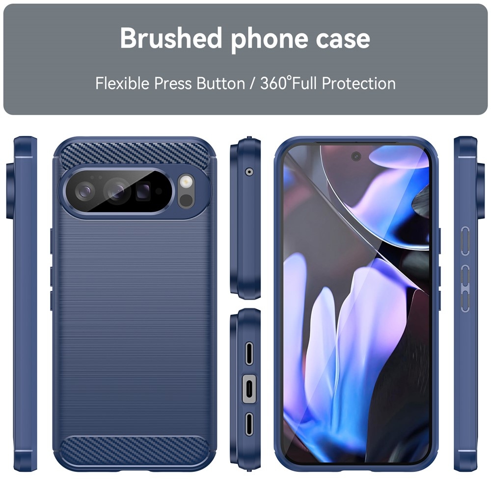 Carbon odolný gelový obal na Google Pixel 10 Pro XL - modrý