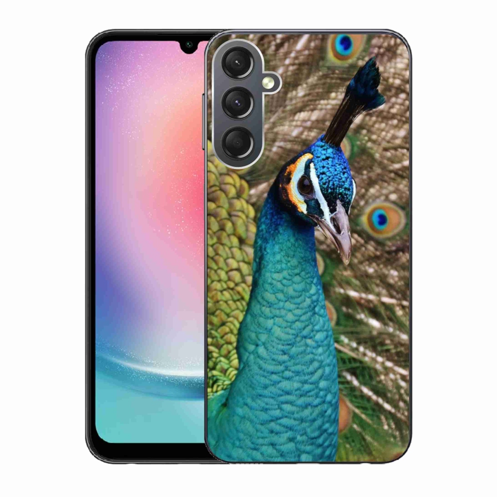 Gelový kryt mmCase na Samsung Galaxy A24 - páv