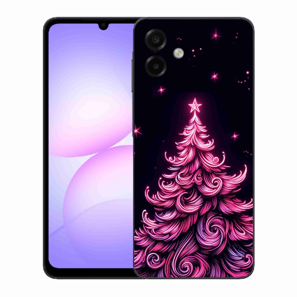 Gelový kryt mmCase na Samsung Galaxy A07 4G - neonový vánoční stromek 2