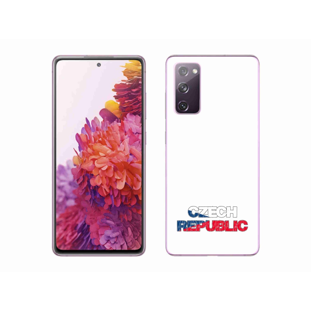 Gelový kryt mmCase na Samsung Galaxy S20 FE - Czech Republic bílé pozadí