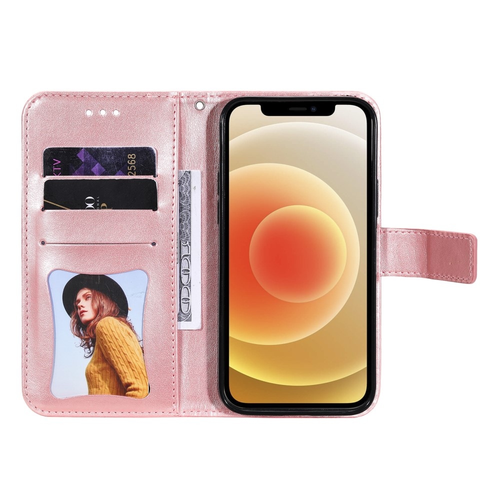 Mandala knížkové pouzdro na Vivo V50 Lite 4G/5G - růžové