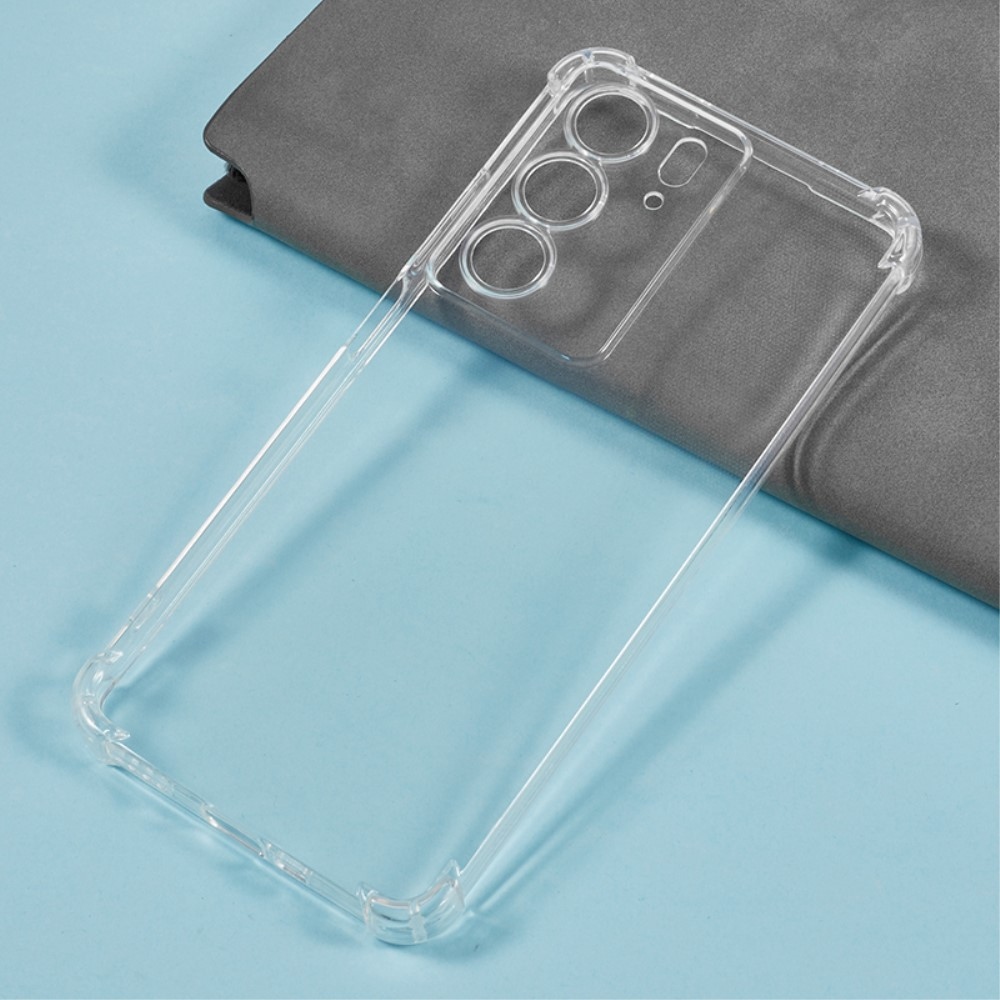 Průhledný gelový obal s vyztuženými rohy na Realme 14x 5G/Realme C75 - průhledný