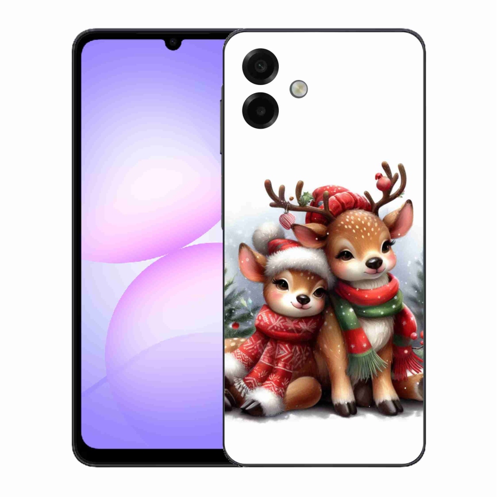 Gelový kryt mmCase na Samsung Galaxy A07 4G - vánoční sobi