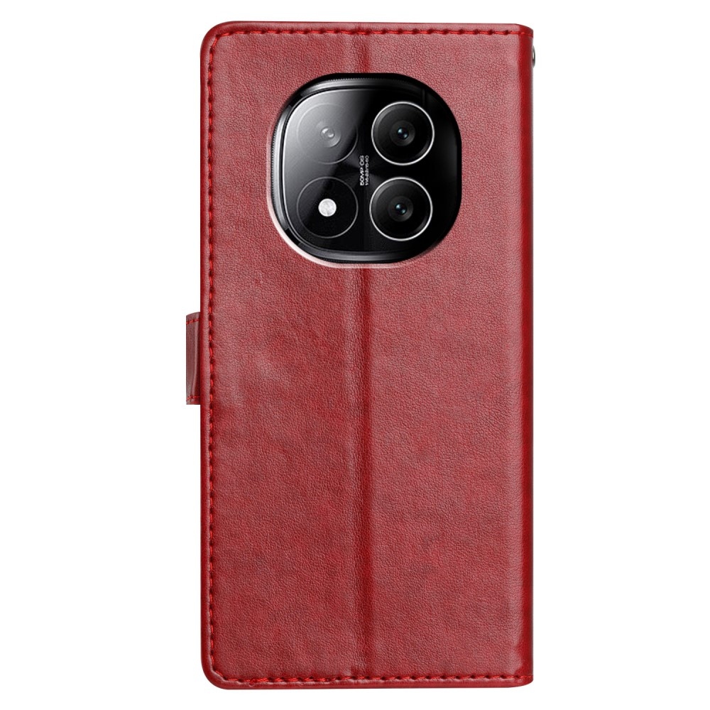 Clots knížkové pouzdro na Xiaomi Redmi Note 14 Pro 5G/Poco X7 5G - červené