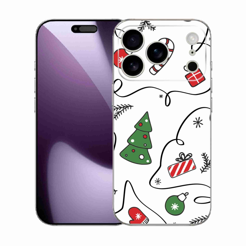 Gelový kryt mmCase na iPhone 17 Pro - vánoční motivy