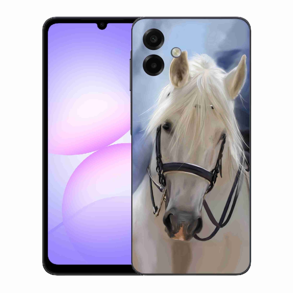 Gelový kryt mmCase na Samsung Galaxy A07 4G - bílý kůň