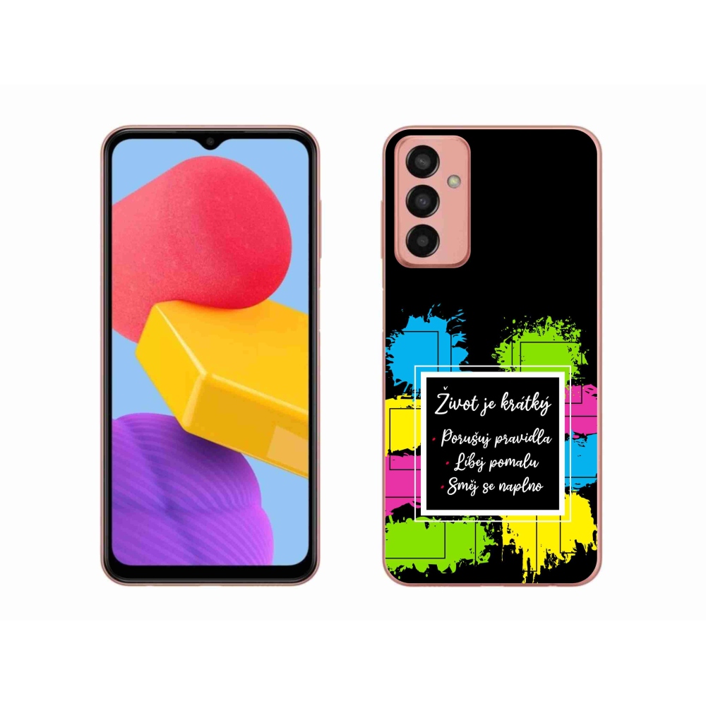 Gelový kryt mmCase na Samsung Galaxy M13 - citát 5 černé pozadí