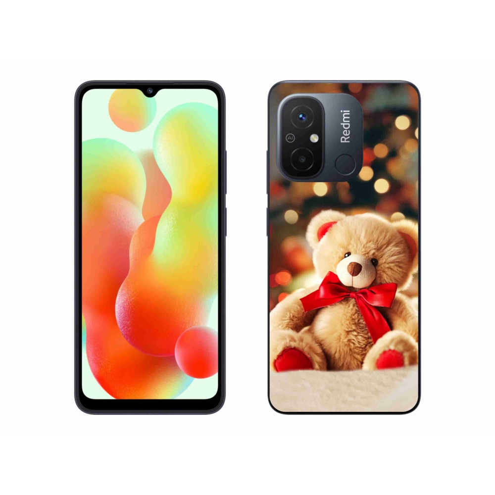 Gelový kryt mmCase na Xiaomi Redmi 12C - plyšový medvídek