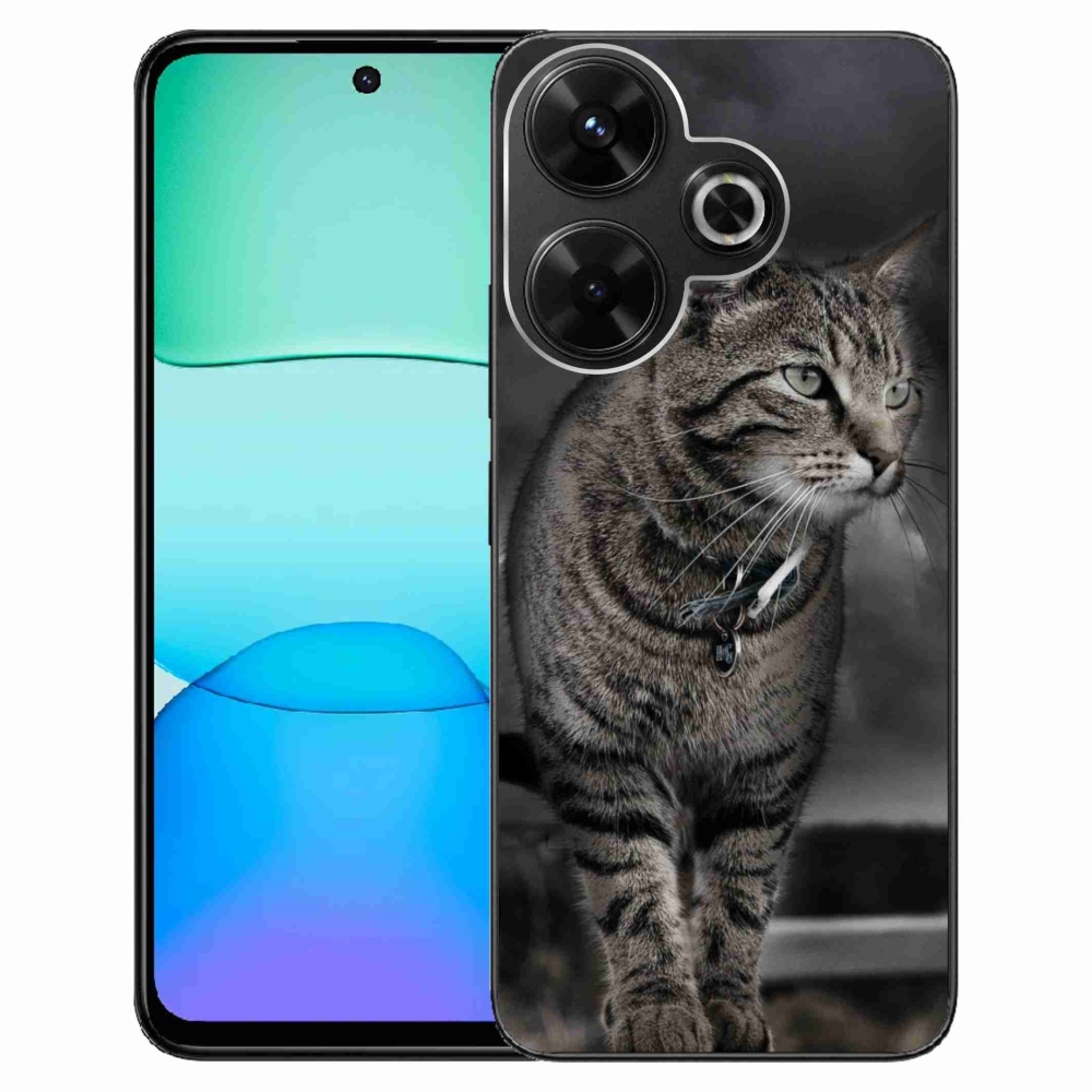 Gelový kryt mmCase na Xiaomi Redmi 13 4G/Poco M6 4G - kočka