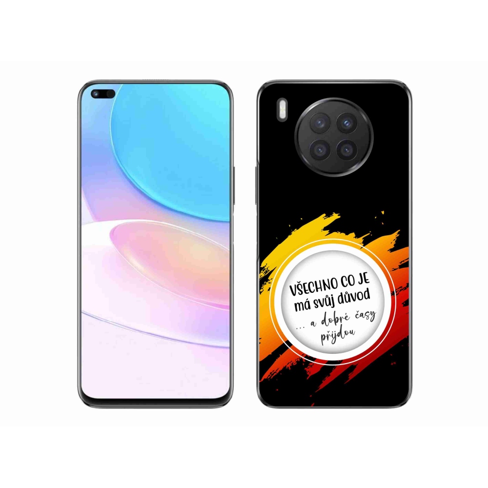 Gelový kryt mmCase na Huawei Nova 8i - citát 3 černé pozadí