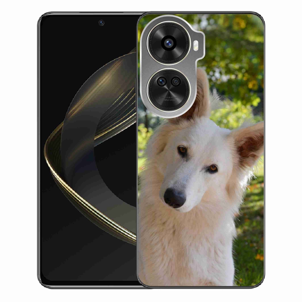 Gelový kryt mmCase na Huawei Nova 12 SE - bílý švýcarský ovčák 1