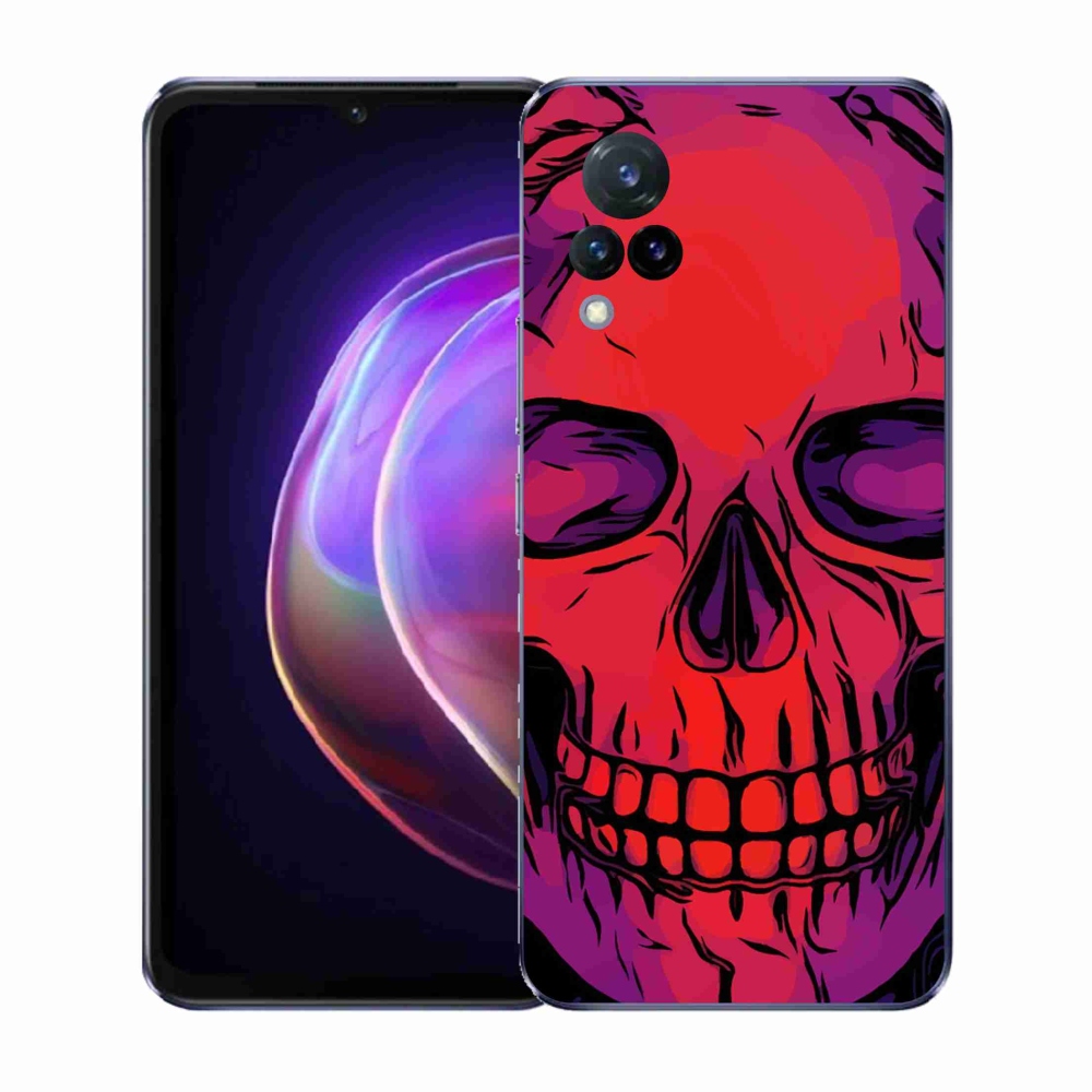 Gelový kryt mmCase na Vivo V21 4G/5G - lebka