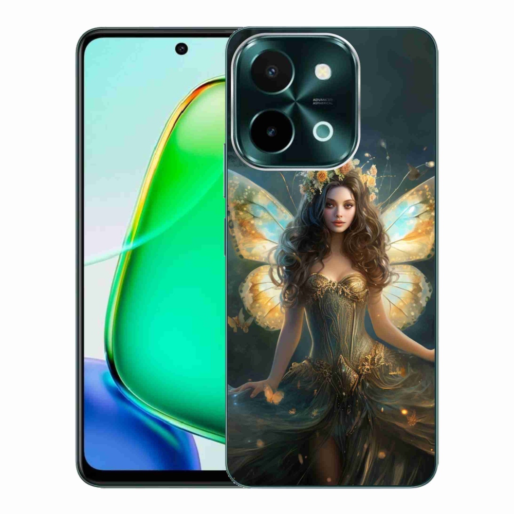 Gelový kryt mmCase na Vivo Y28 - motýlí žena