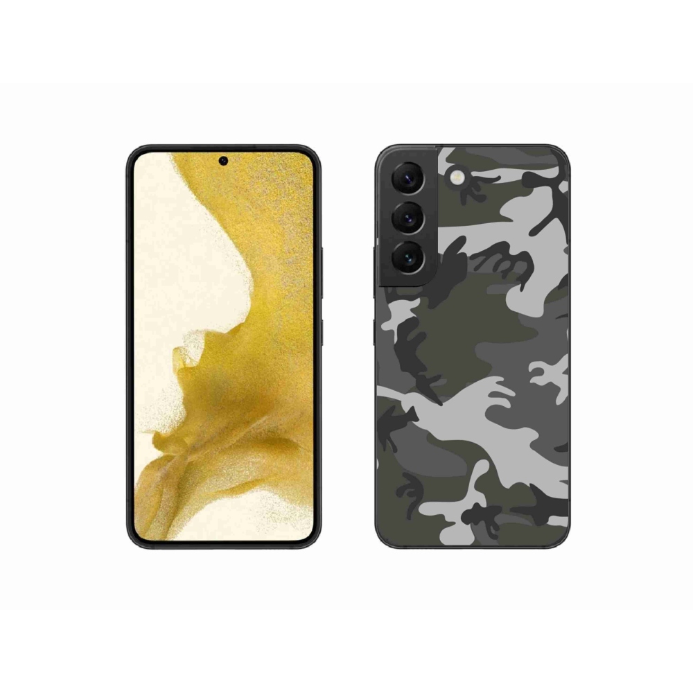 Gelový kryt mmCase na Samsung Galaxy S22 5G - maskáčový vzor