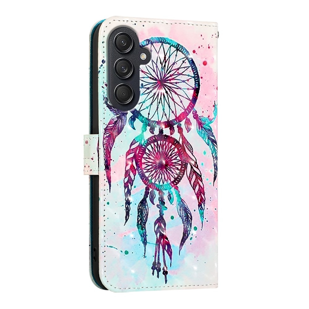 Patte knížkové pouzdro na Samsung Galaxy M55 5G - barevný lapač snů