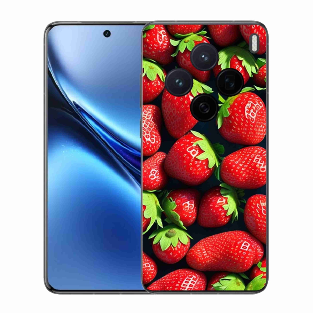 Gelový kryt mmCase na Vivo X200 5G - jahody