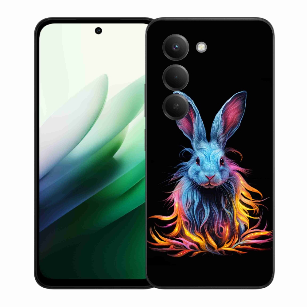 Gelový kryt mmCase na Xiaomi Redmi 15 5G (169mm) - abstraktní zajíc
