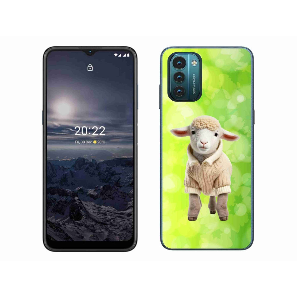 Gelový kryt mmCase na Nokia G11/G21 - jehně ve svetru