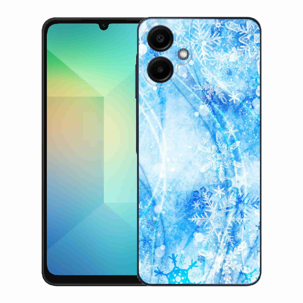Gelový kryt mmCase na Samsung Galaxy A06 4G - sněhové vločky