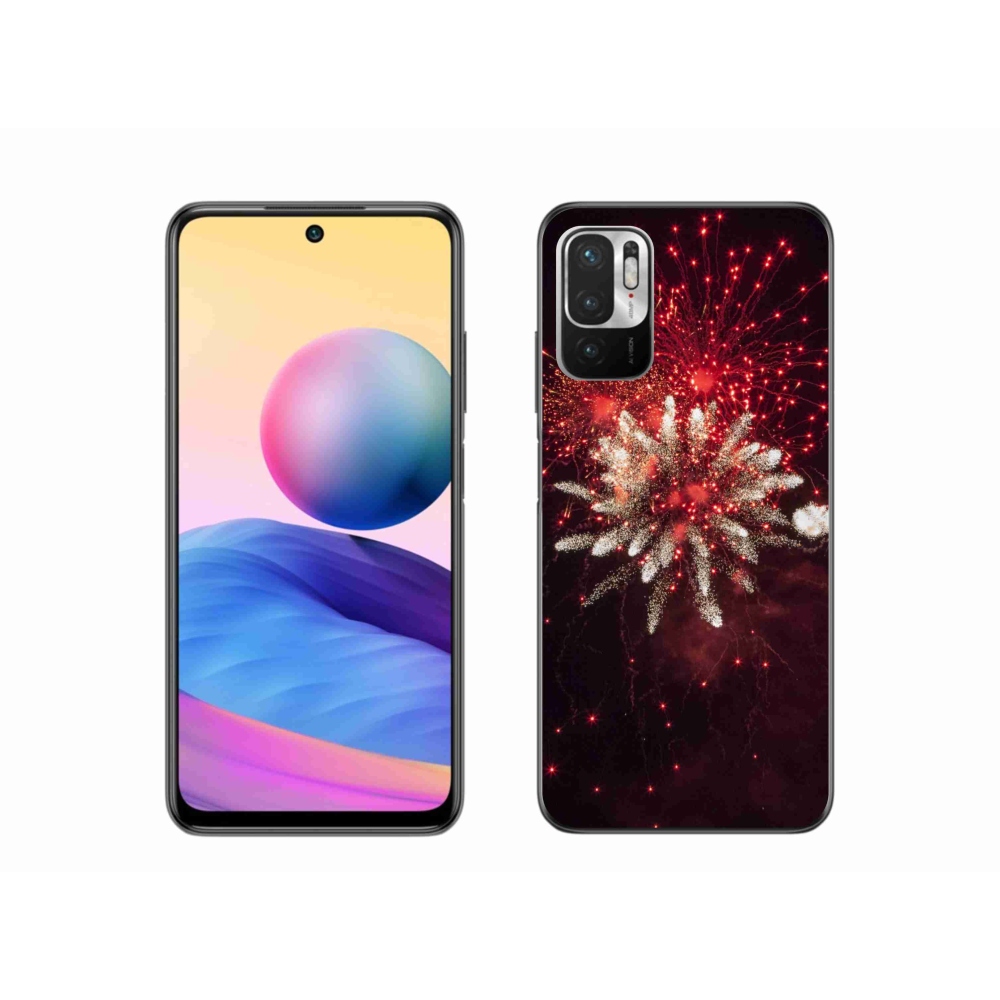 Gelový kryt mmCase na Xiaomi Redmi Note 10 5G - ohňostroj