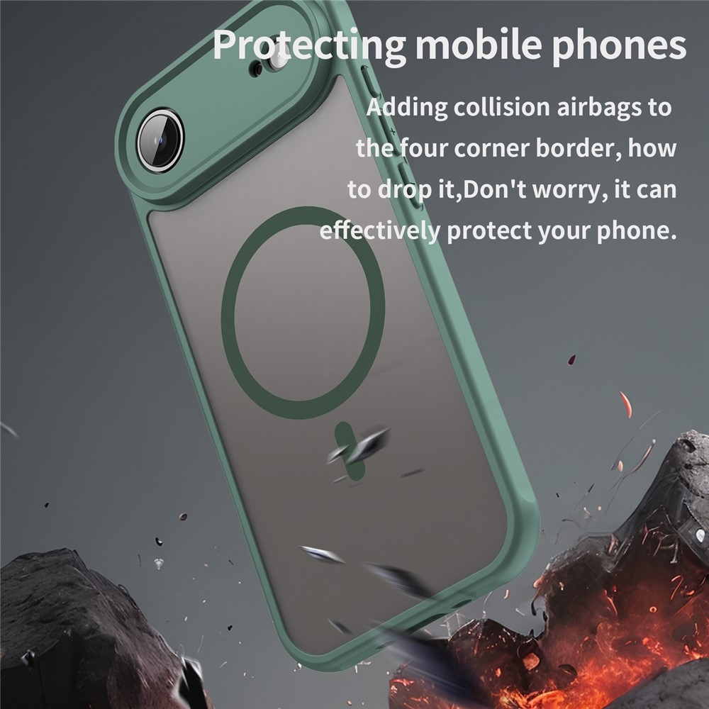 Case matný gelový obal s MagSafe na iPhone 17 Air - zelený