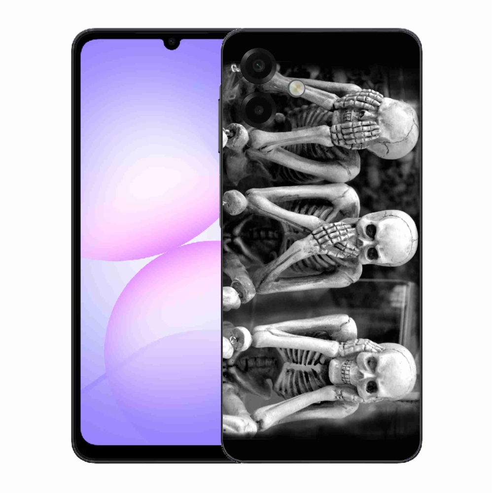 Gelový kryt mmCase na Samsung Galaxy A07 4G - kostlivci