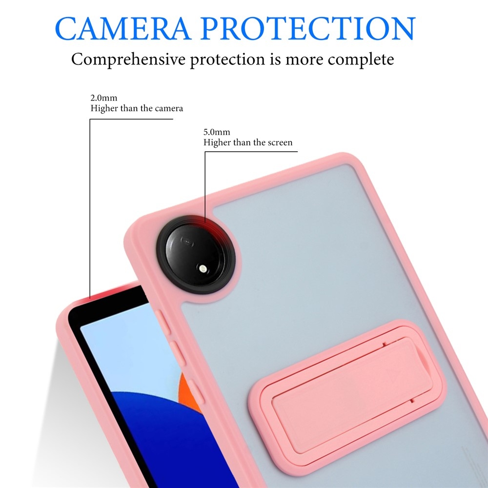 Skiny gelový obal s pevnými zády a výklopným stojánkem na Xiaomi Redmi Pad SE 8.7 - růžový