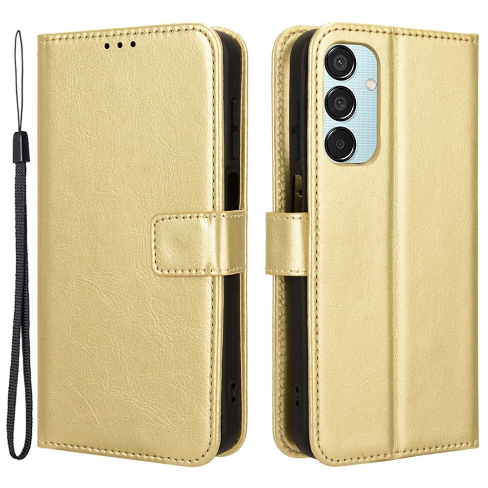 Crazy knížkové pouzdro na Samsung Galaxy M15 5G - zlaté