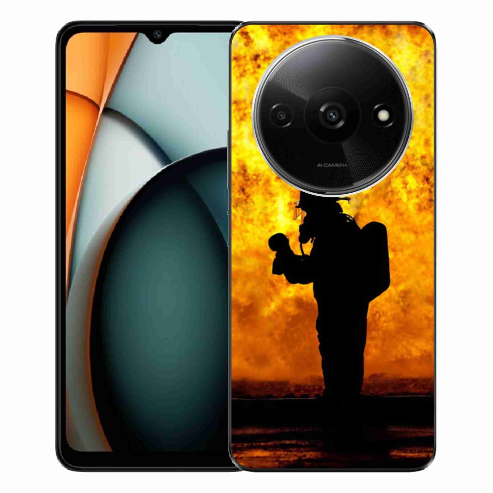 Gelový kryt mmCase na Xiaomi Redmi A3 - hasič