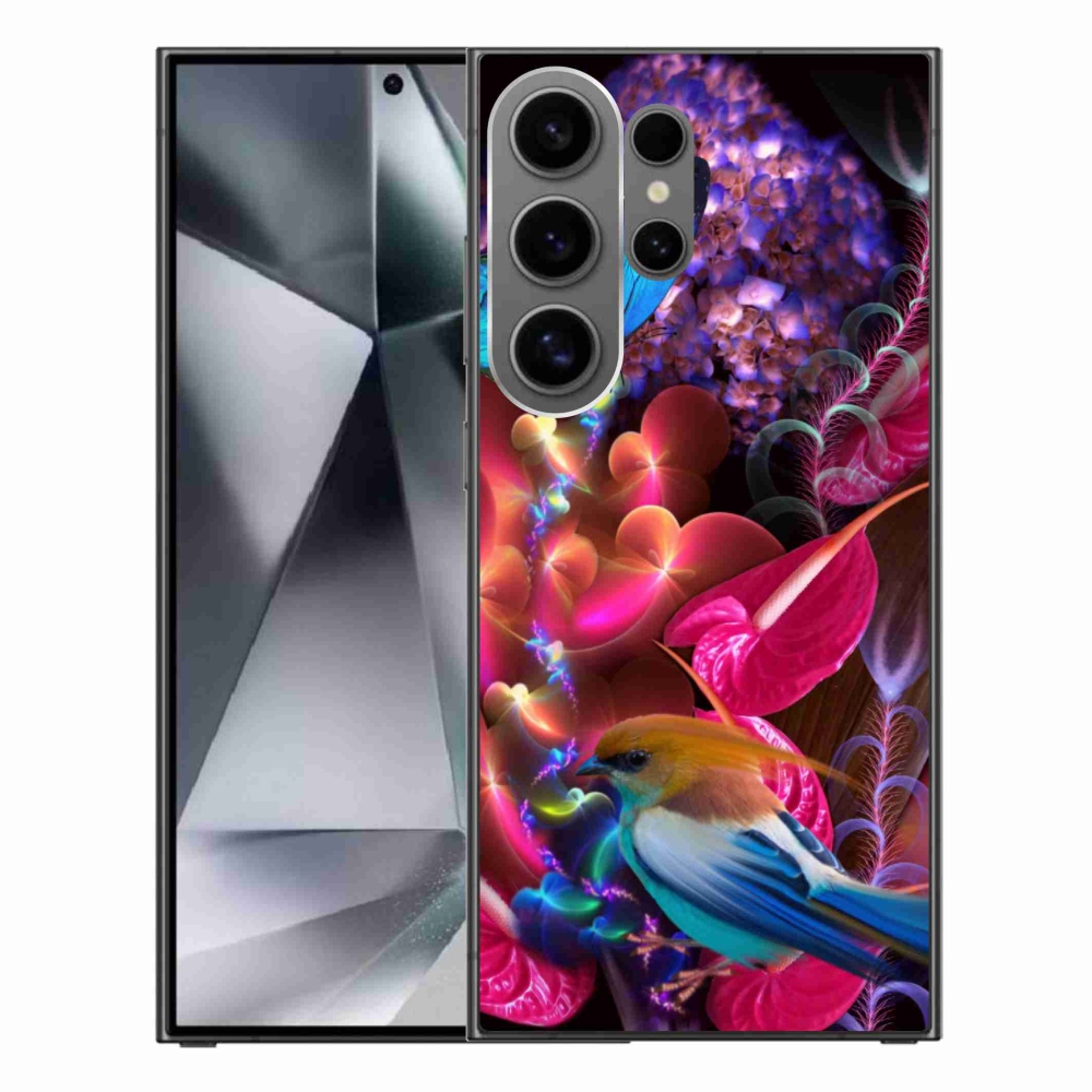 Gelový kryt mmCase na Samsung Galaxy S24 Ultra - barevné květiny