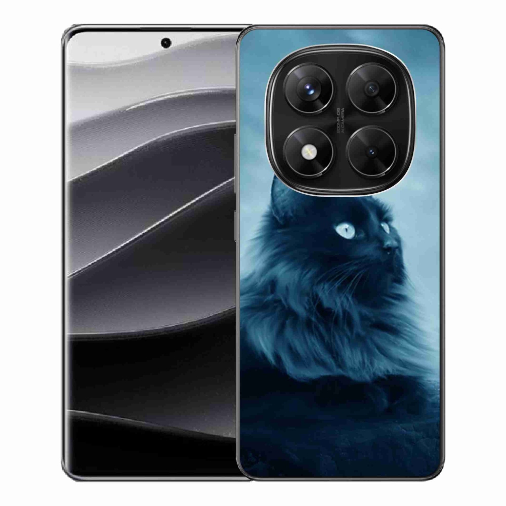 Gelový kryt mmCase na Xiaomi Redmi Note 14 Pro 5G/Poco X7 5G - černá kočka 1