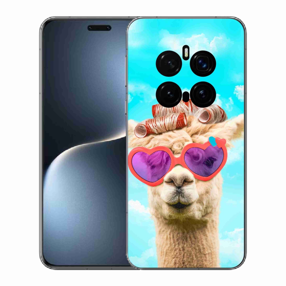 Gelový kryt mmCase na Honor Magic 7 Pro 5G - lama s brýlemi