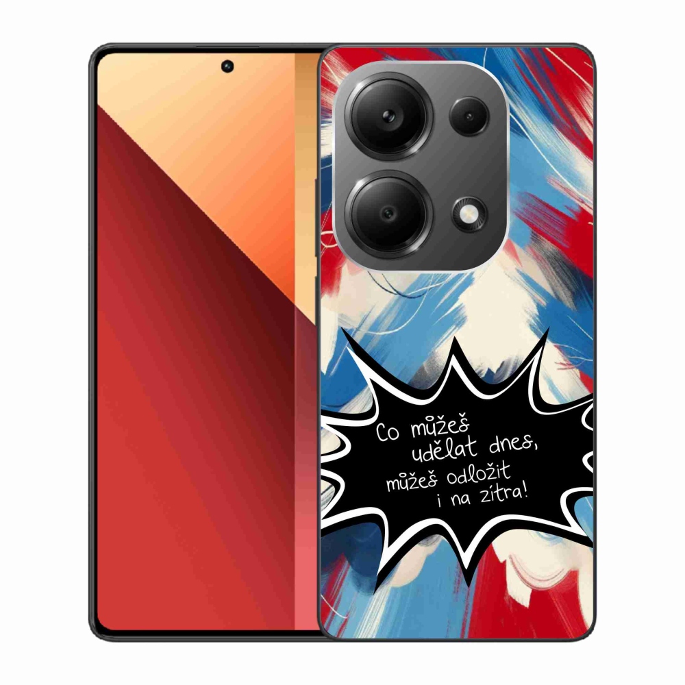 Gelový kryt mmCase na Xiaomi Redmi Note 13 Pro 4G/Poco M6 Pro  - vtipný text 9 černé pozadí