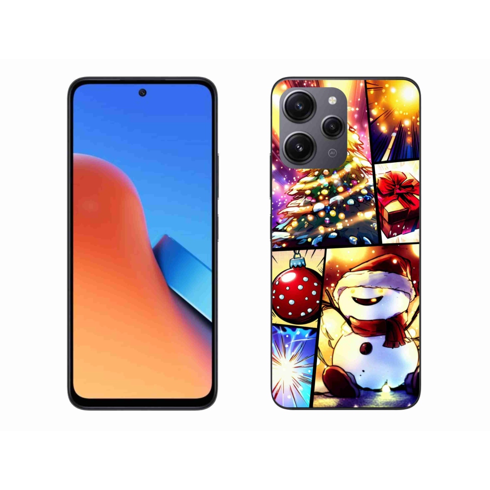Gelový kryt mmCase na Xiaomi Redmi 12 - vánoční motivy 1