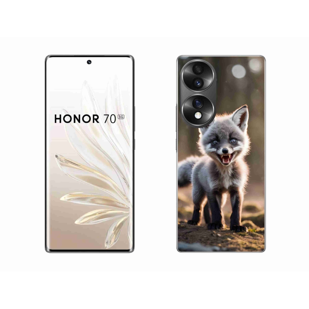 Gelový kryt mmCase na Honor 70 - rozzuřená liška