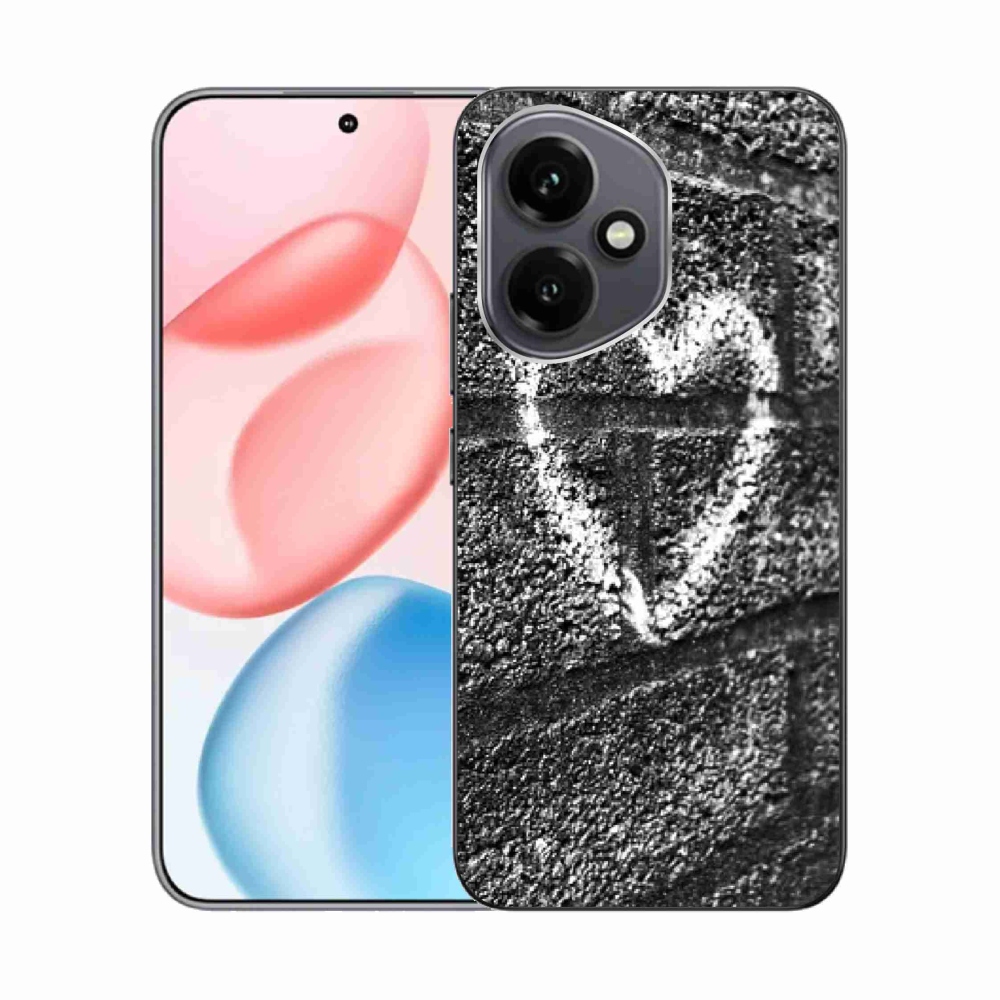 Gelový kryt mmCase na Honor 400 - srdce na zdi