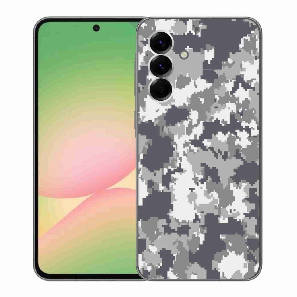 Gelový kryt mmCase na Samsung Galaxy A56 5G - maskáčový vzor 2