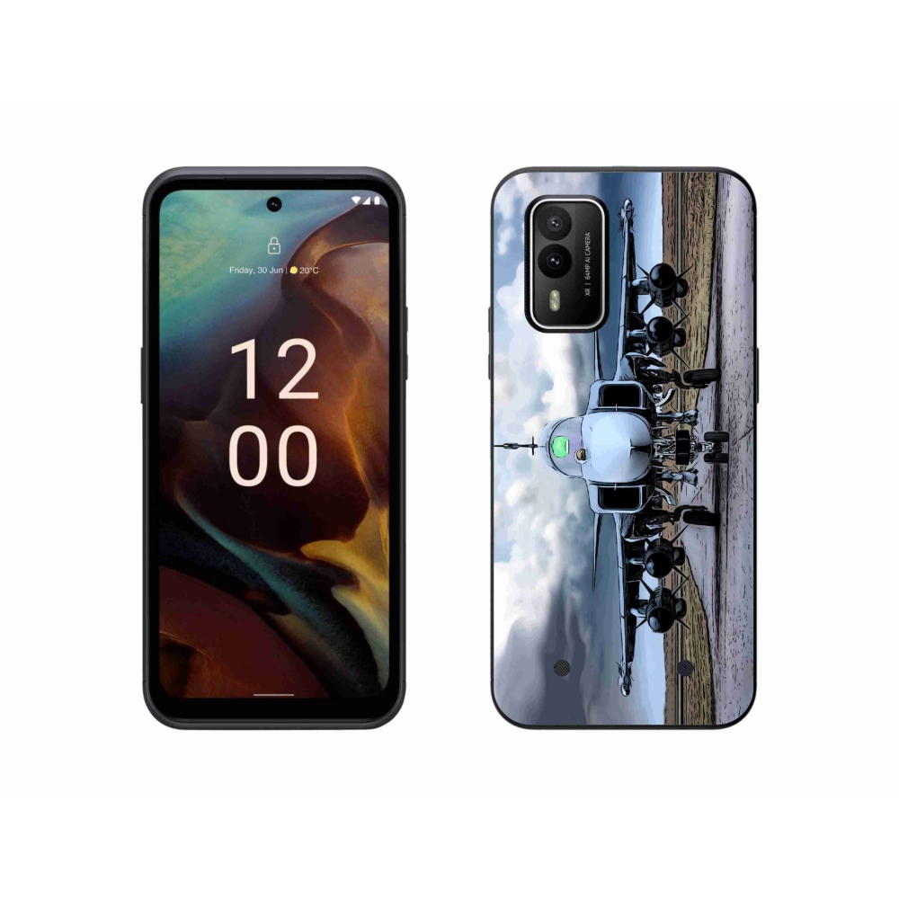 Gelový kryt mmCase na Nokia XR21 - vojenské letadlo