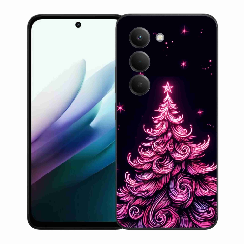 Gelový kryt mmCase na Xiaomi Redmi 15 4G/5G (171mm) - neonový vánoční stromek 2