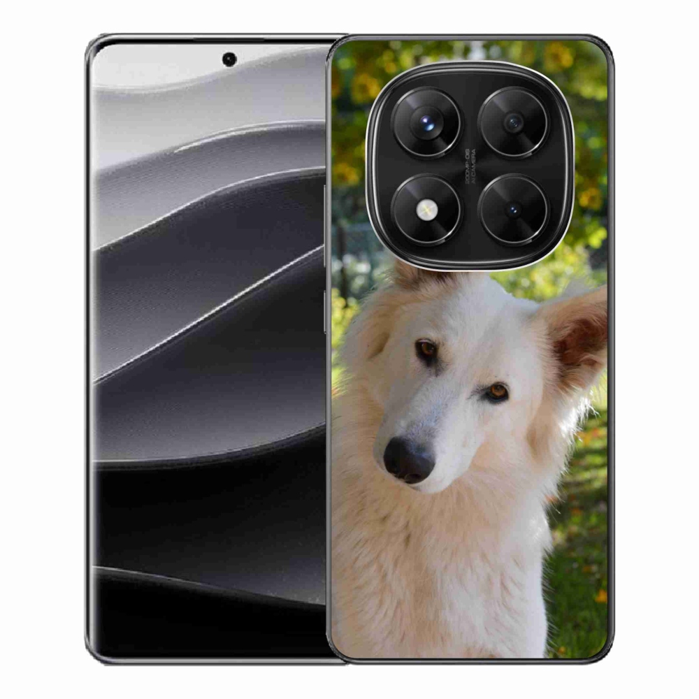 Gelový kryt mmCase na Xiaomi Redmi Note 14 Pro 5G/Poco X7 5G - bílý švýcarský ovčák 1