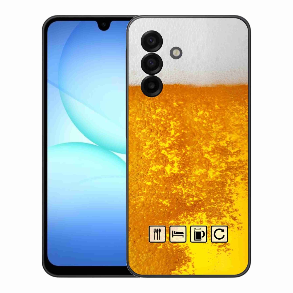 Gelový kryt mmCase na Samsung Galaxy A17 5G - pivní motiv 3