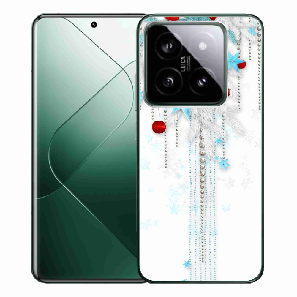 Gelový kryt mmCase na Xiaomi 14 Pro - vánoční ozdoby