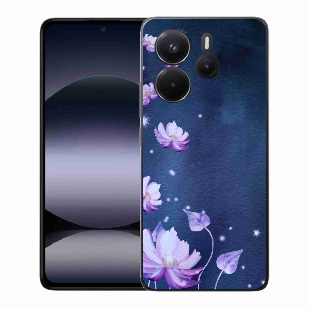 Gelový kryt mmCase na Xiaomi Redmi Note 14 - padající květy