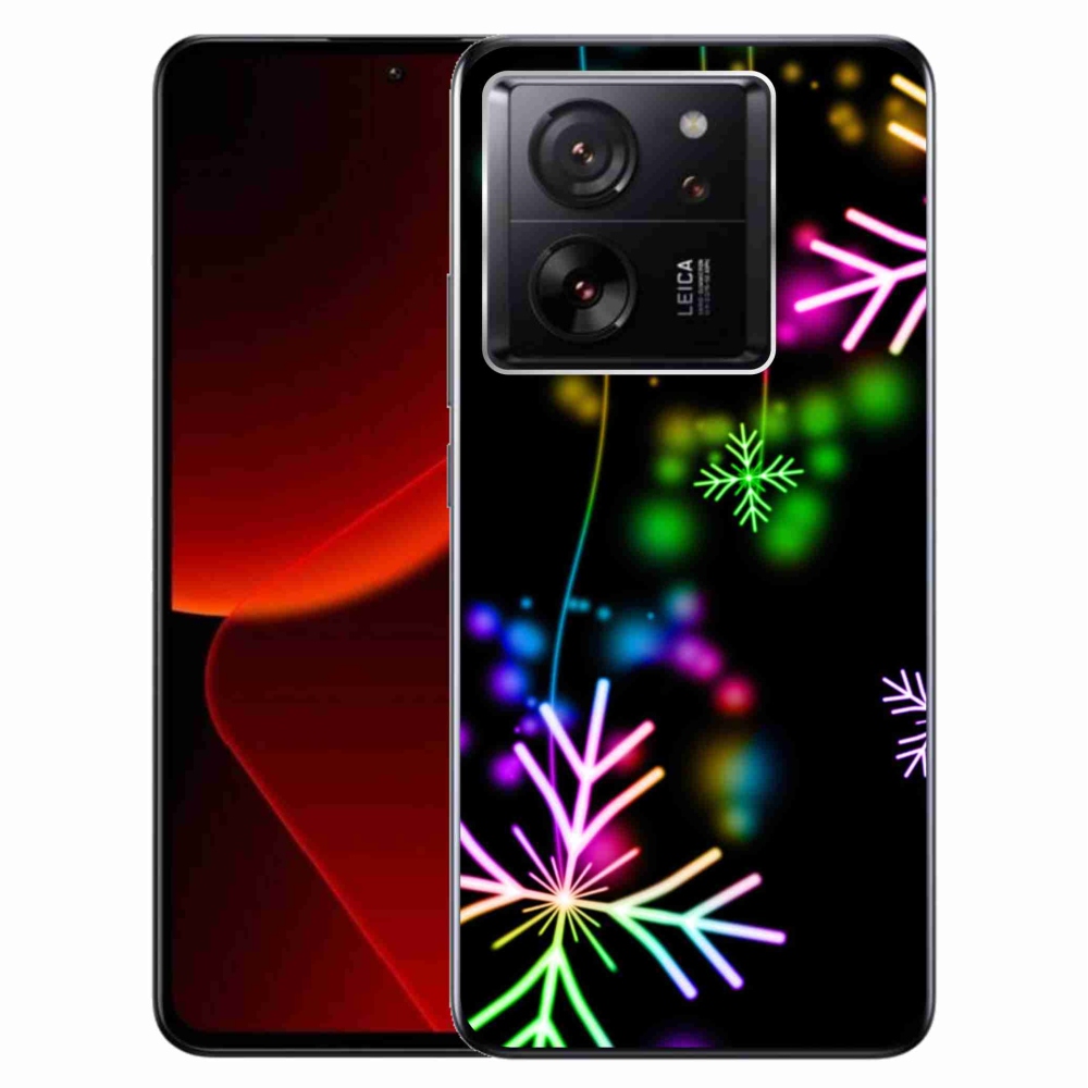 Gelový kryt mmCase na Xiaomi 13T/13T Pro - barevné vločky