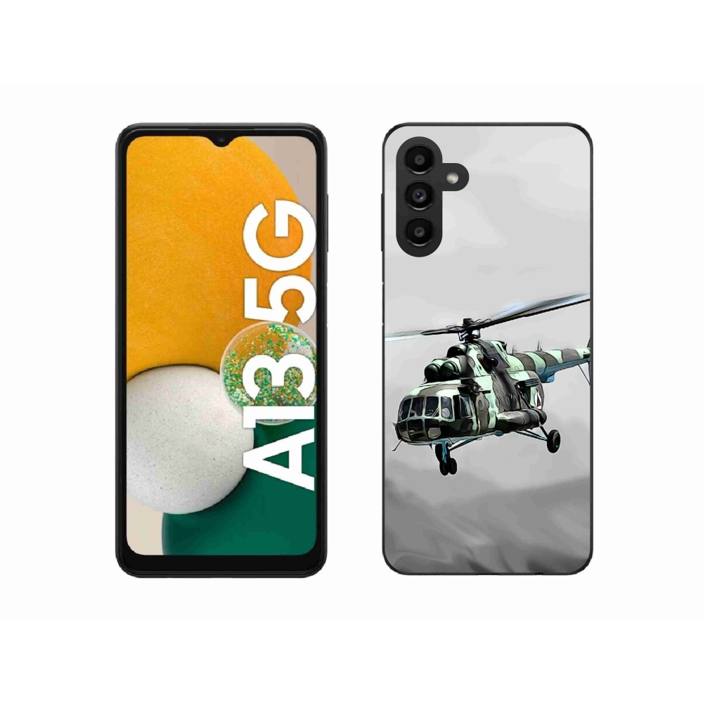Gelový kryt mmCase na Samsung Galaxy A13 5G - vojenský vrtulník