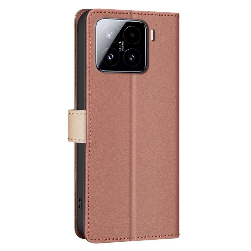 BNF DUO knížkové pouzdro na Xiaomi 15 - hnědé